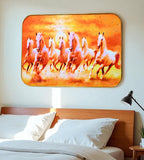 Sigaram 18x12 Inch 7 Running Horse Photo Frame For Home, Room, Office, Wall Decore K4824
