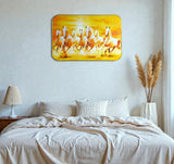 Sigaram 18x12 Inch 7 Running Horse Photo Frame For Home, Room, Office, Wall Decore K4824