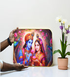 Sigaram 18x12 Inch Radha Krishna Photo Frame For Home, Room, Office, Wall Decore K4825