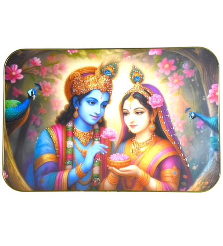 Sigaram 18x12 Inch Radha Krishna Photo Frame For Home, Room, Office, Wall Decore K4825