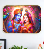 Sigaram 18x12 Inch Radha Krishna Photo Frame For Home, Room, Office, Wall Decore K4825