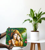 Sigaram 18x12 Inch Radha Krishna Photo Frame for Home, Room & Office Wall Decore K4826