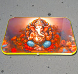 Sigaram 18x12 Inch Orange Ganesh Photo Frame for Home, Room, Office Wall Decore K4827