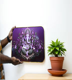Sigaram 18x12 Inch Purple Ganesh Photo Frame For Home, Room, Office, Wall Decore K4828