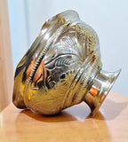 Sigaram 6.7x4 Inch Silver Plated Pooja Flower & Fruit Basket For Home Pooja Decore K4832