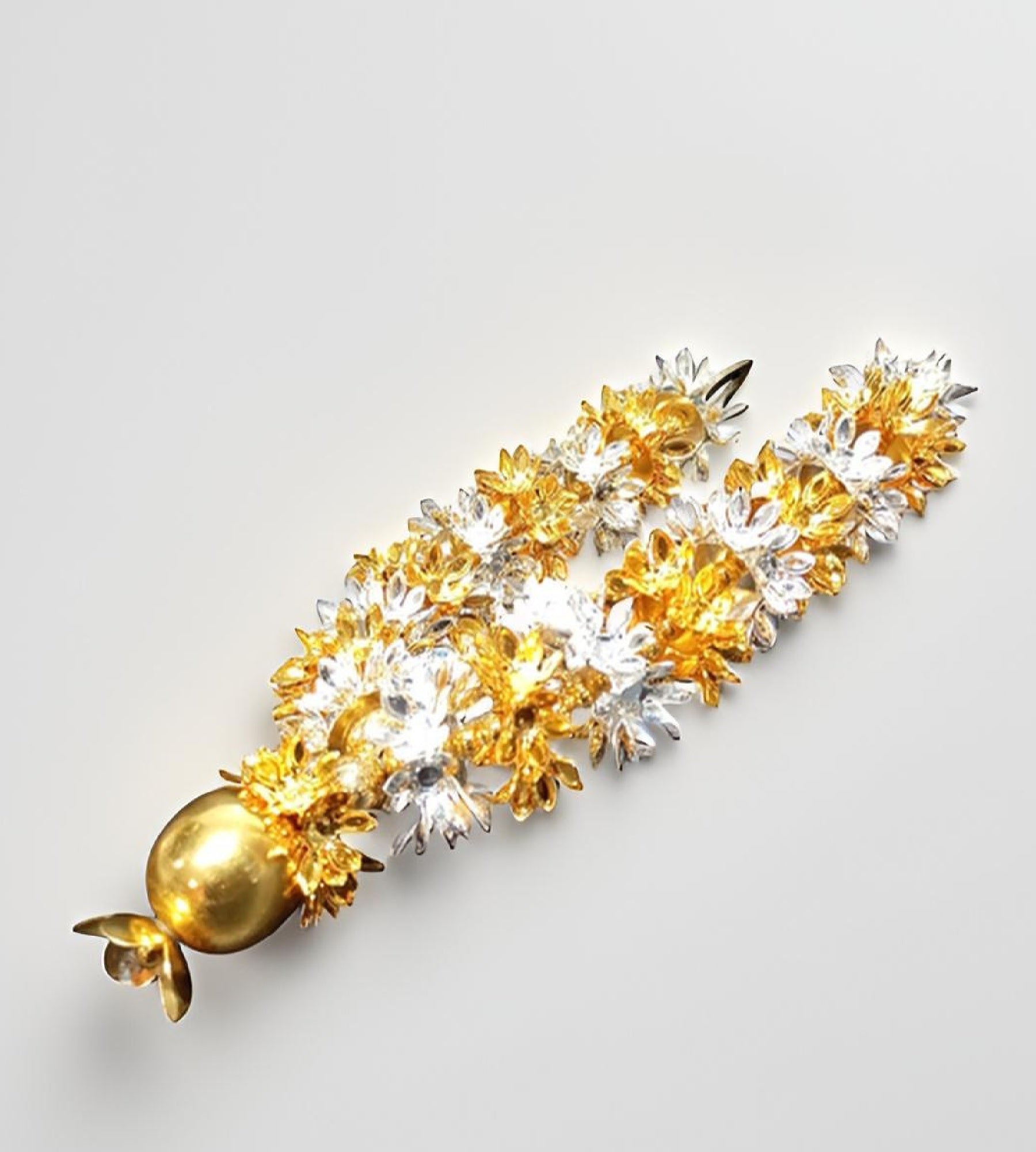 Sigaram Silver Plated 6 Inch Multi Color Fancy Mala / Hara for Home Temple Pooja Decore K4836