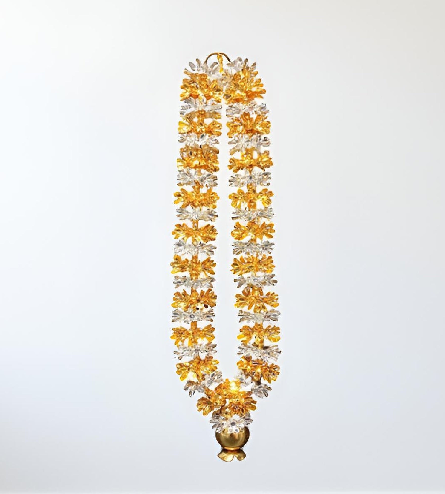 Sigaram Silver Plated 12 Inch Multi Color Fancy Mala / Hara for Home & Temple Pooja Décore K4838