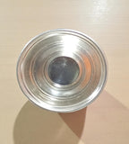 Sigaram German Silver 2 Inch Plain Kum Kum Cup for Home Pooja, Temple, and Festival Decor K4843