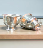 Sigaram 2 Inch German Silver Plain Kum Kum Cup for Home and Temple Pooja Decor K4844