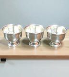 Sigaram German Silver 2 Inch Plain Kum Kum Cup for Home and Temple Pooja Decor K4845