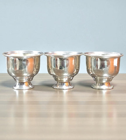 Sigaram German Silver 2 Inch Plain Kum Kum Cup for Home and Temple Pooja Decor K4845