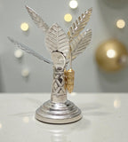 Sigaram 6 Inch Silver Plated Banana Tree for Home Temple and Pooja Decor K4846