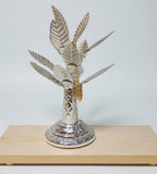 Sigaram 8 Inch Silver Plated Banana Tree for Home Temple and Pooja Decor K4847