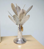 Sigaram 10 Inch Silver Plated Banana Tree for Home and Temple Pooja Decor K4848