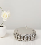 Sigaram 4 Inch Silver Plated Cow Wedding Tray For Home Wedding & Festive Ceremonies K4849