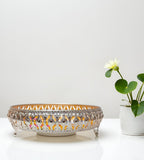 Sigaram 8 Inch Silver Plated Wedding Tray For Home Temple, Festival & Wedding Ceremony K4851