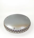 Sigaram 10 Inch Silver Plated Cow Wedding Tray For Home Pooja, Temple Use & Wedding Ceremony K4852
