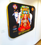 Sigaram 12x12 Inch Traditional Raghavendra Photo Frame for Home, Room & Office Wall Décore K4856