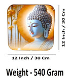 Sigaram 12x12 Inch Buddha Face Photo Frame For Home/Room and Office Wall Decore K4858