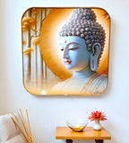 Sigaram 12x12 Inch Buddha Face Photo Frame For Home/Room and Office Wall Decore K4858