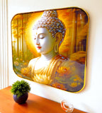Sigaram 12x12 Inch Buddha Photo Frame for Home, Room & Office Wall Décore K4860