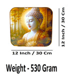 Sigaram 12x12 Inch Buddha Photo Frame for Home, Room & Office Wall Décore K4860