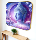 Sigaram 12x12 Inch Purple Buddha Photo Frame for Home, Room, and Office Wall Décore K4861