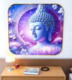 Sigaram 12x12 Inch Purple Buddha Photo Frame for Home, Room, and Office Wall Décore K4861