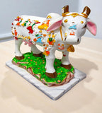 Sigaram 11 Inch Marble Kamadhenu Idol with Gods For Home, Office & Decorative Showpiece K4864