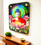 Sigaram 12x18 Inch Buddha Photo Frame for Home, Room & Office Wall Decore K4867