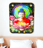 Sigaram 12x18 Inch Buddha Photo Frame for Home, Room & Office Wall Decore K4867