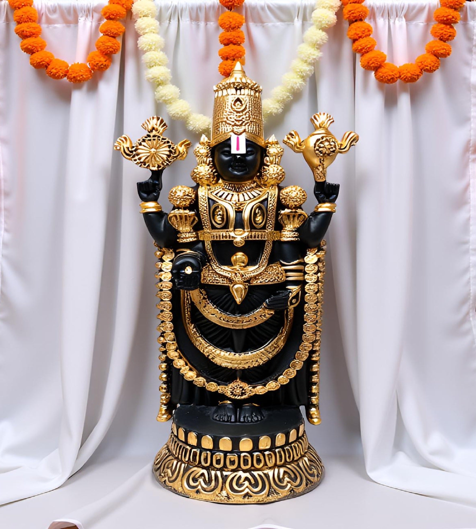 Sigaram 11.5 Inch Balaji Idol for Home Decorative Showpiece, Living Room K4893