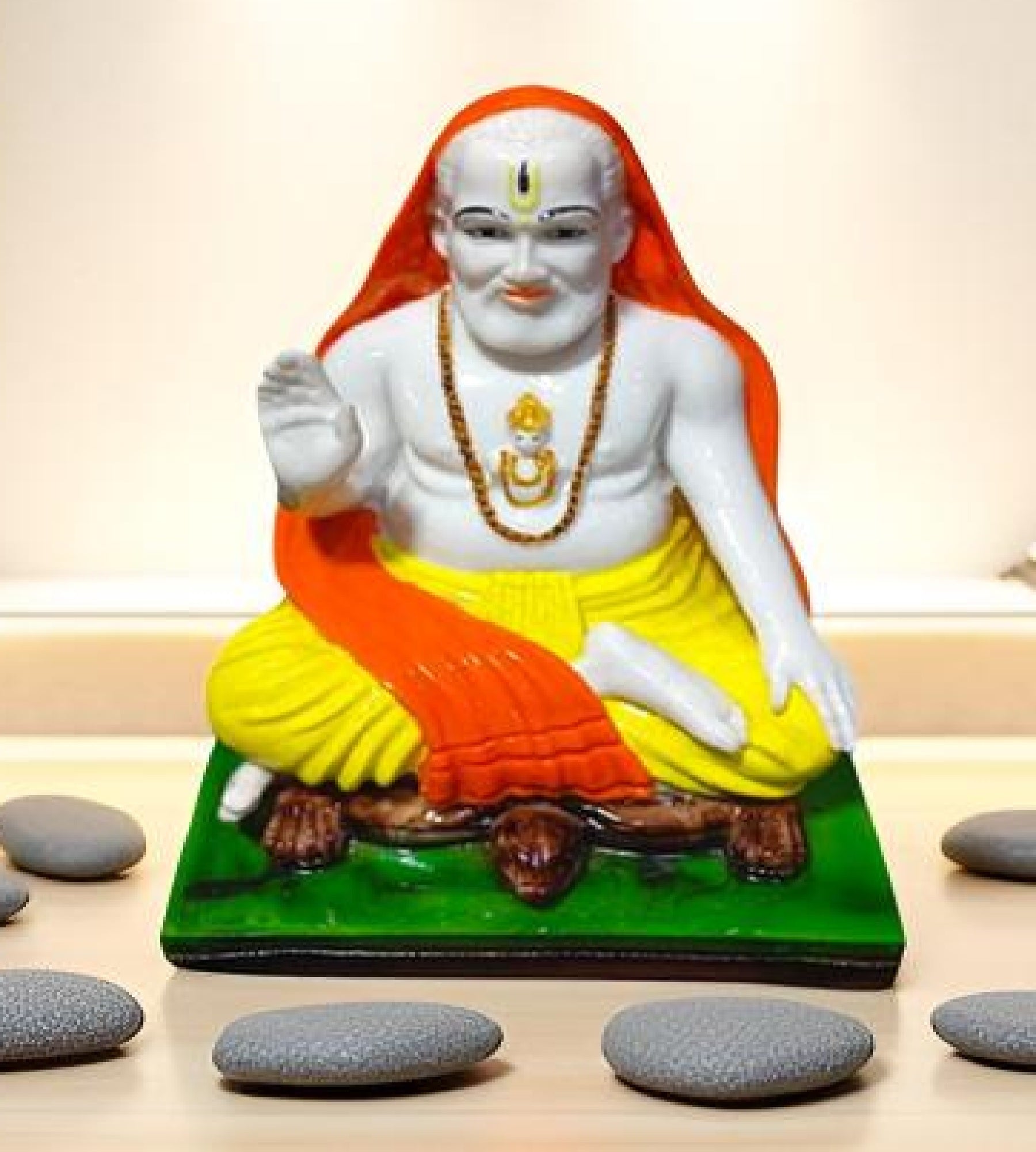Sigaram 7.5 Inch Raghavendra Idol for Home Décorative Showpiece K4901