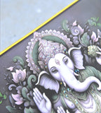 Sigaram 18x12 Inch Green Vinayak Photo Frame for Home & Office Wall K4905