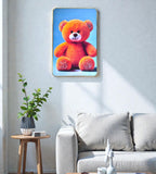 Sigaram 12x18 Inch Orange Teddy Bear Photo Frame for Home & Office Wall K4907