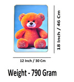Sigaram 12x18 Inch Orange Teddy Bear Photo Frame for Home & Office Wall K4907