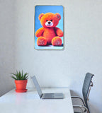 Sigaram 12x18 Inch Orange Teddy Bear Photo Frame for Home & Office Wall K4907