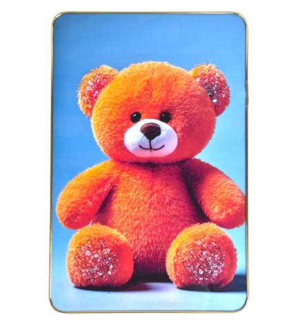Sigaram 12x18 Inch Orange Teddy Bear Photo Frame for Home & Office Wall K4907