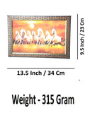 Sigaram 13.5x9.5 Inch Orange Horse Painting Photo Frame for Home & Office Wall K4909