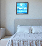 Sigaram 13.5x13.5 Inch Blue Horse Painting Photo Frame for Home & Office Wall K4910