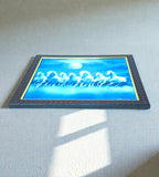 Sigaram 13.5x13.5 Inch Blue Horse Painting Photo Frame for Home & Office Wall K4910