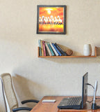 Sigaram 13.5x13.5 Inch OrangeHorse Painting Photo Frame for Home & Office Wall K4911