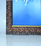 Sigaram 19.5x13.5 Inch Blue Horse Painting Photo Frame for Home & Office Wall K4912