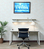 Sigaram 19.5x13.5 Inch Blue Horse Painting Photo Frame for Home & Office Wall K4912