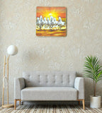 Sigaram 11.5x11.5 Inch Yellow Horse Photo Frame for Home & Office Wall K4914