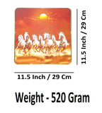 Sigaram 11.5x11.5 Inch Red Horse Photo Frame for Home & Office Wall K4915