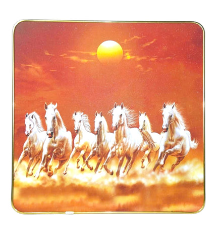 Sigaram 11.5x11.5 Inch Red Horse Photo Frame for Home & Office Wall K4915