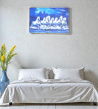 Sigaram 11.5x17.5 Inch Blue HorsePhoto Frame for Home & Office Wall K4917