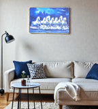 Sigaram 11.5x17.5 Inch Blue HorsePhoto Frame for Home & Office Wall K4917