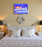 Sigaram 11.5x8.5 Inch Orange Blue Horse Photo Frame for Home & Office Wall K4919